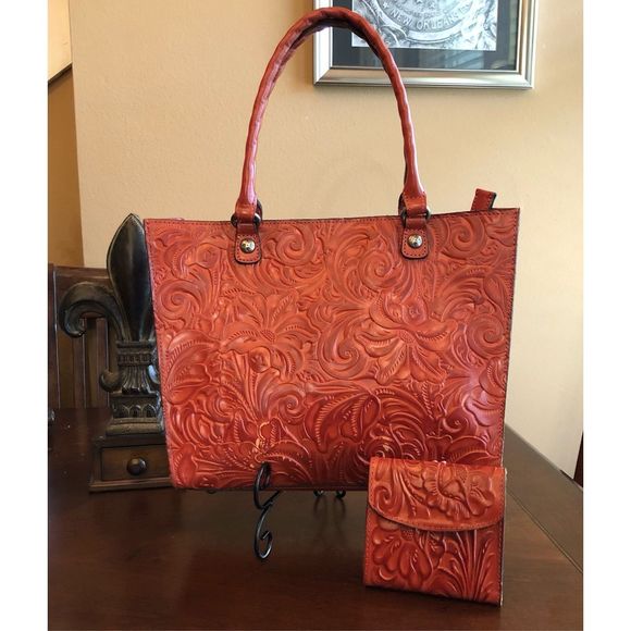 Patricia Nash Bags Patricia Nash Zancona Tooled Leather Tote